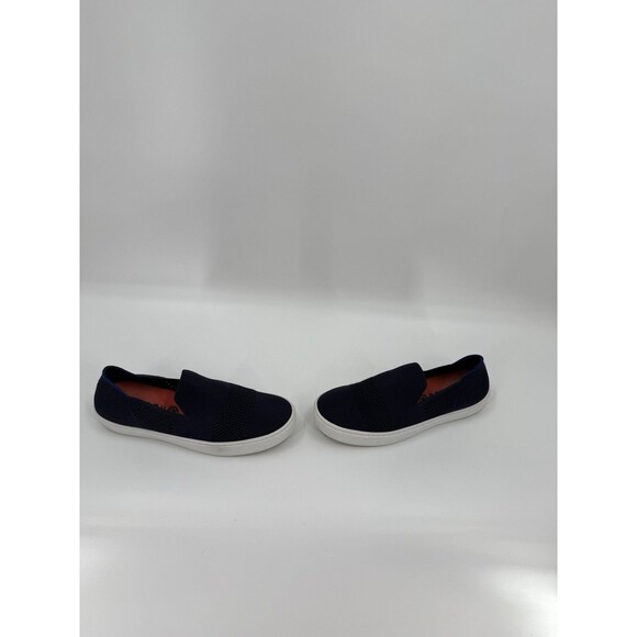 Rothy's The Sneaker Maritime Lattice Stitch Navy Slip On Shoes Women's Size 8.5 - Picture 6 of 15